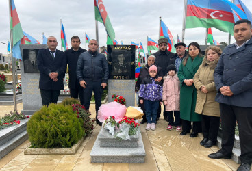 Vətən müharibəsi şəhidi baş leytenant Vüsal Babayevin doğum günü qeyd edildi