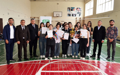 Ümummilli lider Heydər Əliyevin anadan olmasının 102-ci ildönümünə  həsr olunmuş qızlar arasında voleybol turniri keçirilib