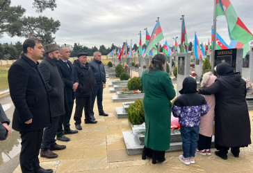 Vətən müharibəsi şəhidi baş leytenant Vüsal Babayevin doğum günü qeyd edildi