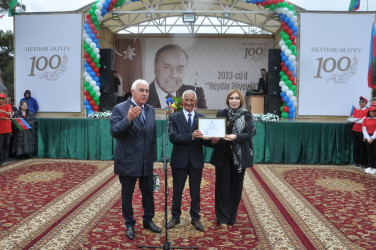 Pirallahı rayonunda Ümummilli lider Heydər Əliyevin 100 illik yubileyi  təntənə ilə qeyd edildi