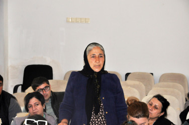 Gürgən qəsəbəsinin sakinləri ilə növbəti səyyar görüş keçirildi