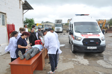 Pirallahı rayonunda mülki müdafiə məşqi keçirilib