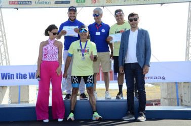 Pirallahı rayonunda keçirilən “IronWind 70.3” yarışının qalibləri müəyyənləşib