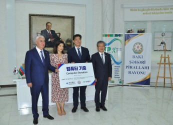 Koreya Respublikasının səfiri və nümayəndə heyəti Pirallahı rayonunda səfərdə olub