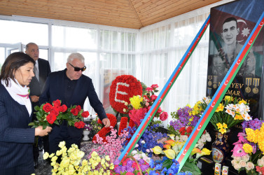 Antiterror əməliyyatları zamanı şəhid olmuş kiçik leytenant Tural Cahangirovun əziz xatirəsi ehtiramla anıldı