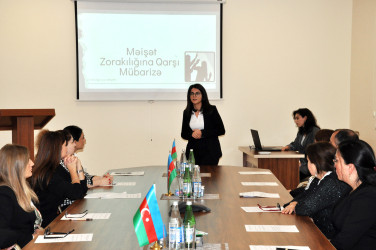 Pirallahı rayonunda “Gender bərabərliyi və qadın hüquqları:  Dayanıqlı inkişafa aparan yol” mövzusunda maarifləndirici tədbir keçirilib