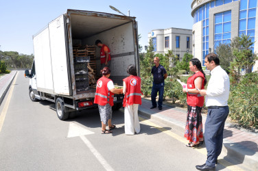 Qızıl Aypara Cəmiyyətinin Pirallahı rayon bölməsi tərəfindən növbəti humanist aksiya keçirildi