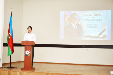 “Heydər Əliyev və Azərbaycan tarixi” referat-yazı müsabiqəsinin ilkin rayon mərhələsi keçirilib
