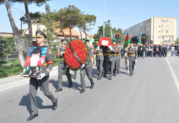 Pirallahı rayonunda Şəhidlə vida mərasimi keçirilib