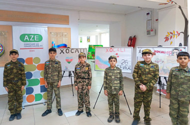 Təhsil müəssisələrində Xocalı Soyqırımının 34-cü ildönümünə həsr olunmuş  silsilə tədbirlər keçirilib