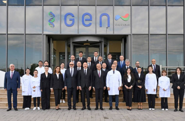 Azərbaycan Respublikasının Prezidenti cənab İlham Əliyev Pirallahı Sənaye Parkında dərman istehsalı müəssisəsinin açılışında iştirak edib