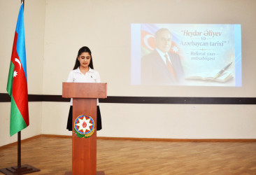 “Heydər Əliyev və Azərbaycan tarixi” referat-yazı müsabiqəsinin ilkin rayon mərhələsi keçirilib