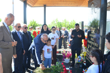 Pirallahı rayonunda şəhid Tural Cahangirovun doğum günü ehtiramla anılıb