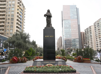 Rayon ictimaiyyətinin nümayəndələri "Ana harayı” abidəsini ziyarət etdilər