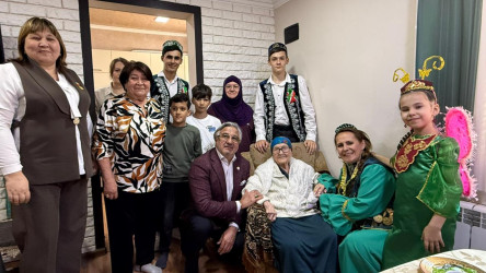 Pirallahı rayonunun 101 yaşlı sakini ziyarət edilib