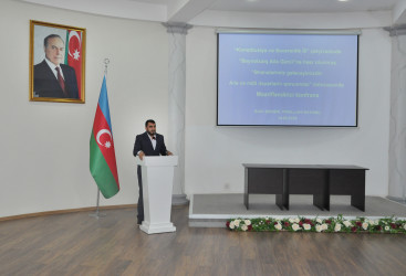 “Beynəlxalq Ailə Günü”nə həsr olunmuş  "Ənənələrimiz gələcəyimizdir: Ailə və milli dəyərlərin qorunması" mövzusunda maarifləndirici konfrans keçirilmişdir