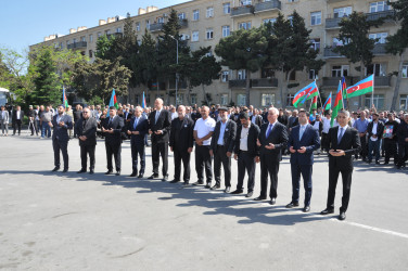 Pirallahı rayonunda Şəhidlə vida mərasimi keçirilib