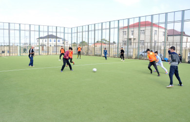 Pirallahı rayon məktəbliləri arasında “Mini-Futbol” turnirinə start verilmişdir