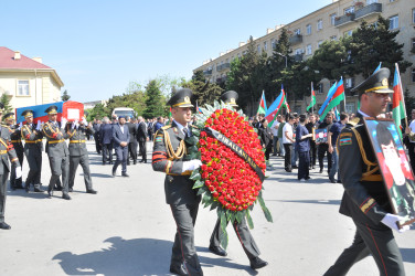 Pirallahı rayonunda Şəhidlə vida mərasimi keçirilib