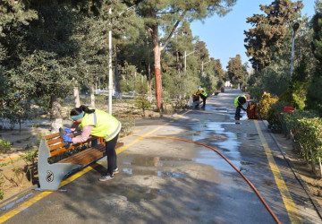 “Novruz bayramını təmiz şəhərlə qarşılayaq” devizi ilə iməcilik aksiyası keçirildi