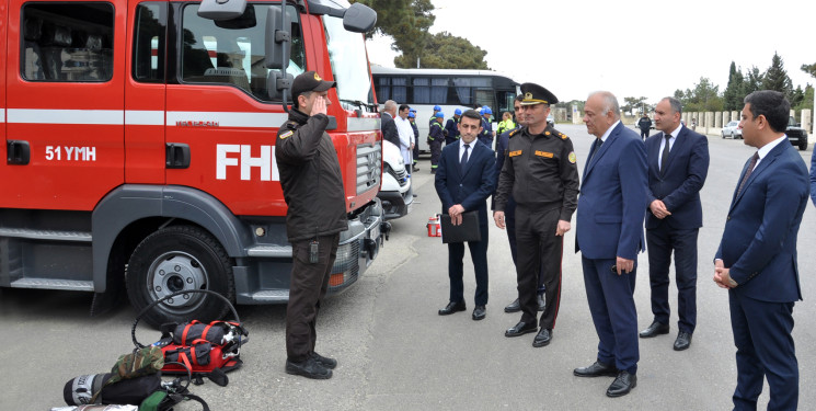 Ərazi mülki müdafiə qüvvələri ilə  xəbərdarlıq toplanış məşqi keçirildi