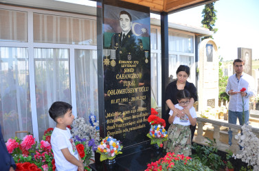 Pirallahı rayonunda şəhid Tural Cahangirovun doğum günü ehtiramla anılıb