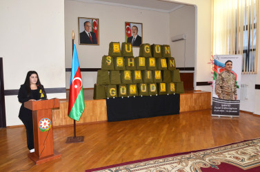 Şəhid Cahangirov Tural Qələmhüseyn oğlunun xatirəsinə həsr olunmuş anım tədbiri keçirildi