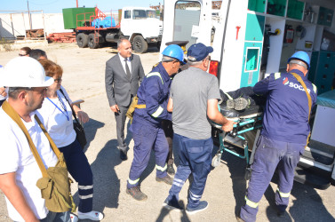 Pirallahı rayonunda mülki müdafiə məşqi keçirilib
