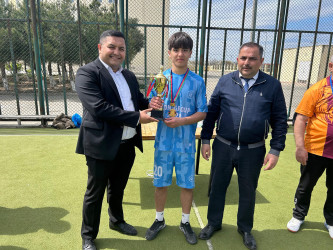 Pirallahı rayonunda Vətən müharibəsi şəhidlərinin xatirəsinə həsr olunmuş minifutbol turniri keçirilib